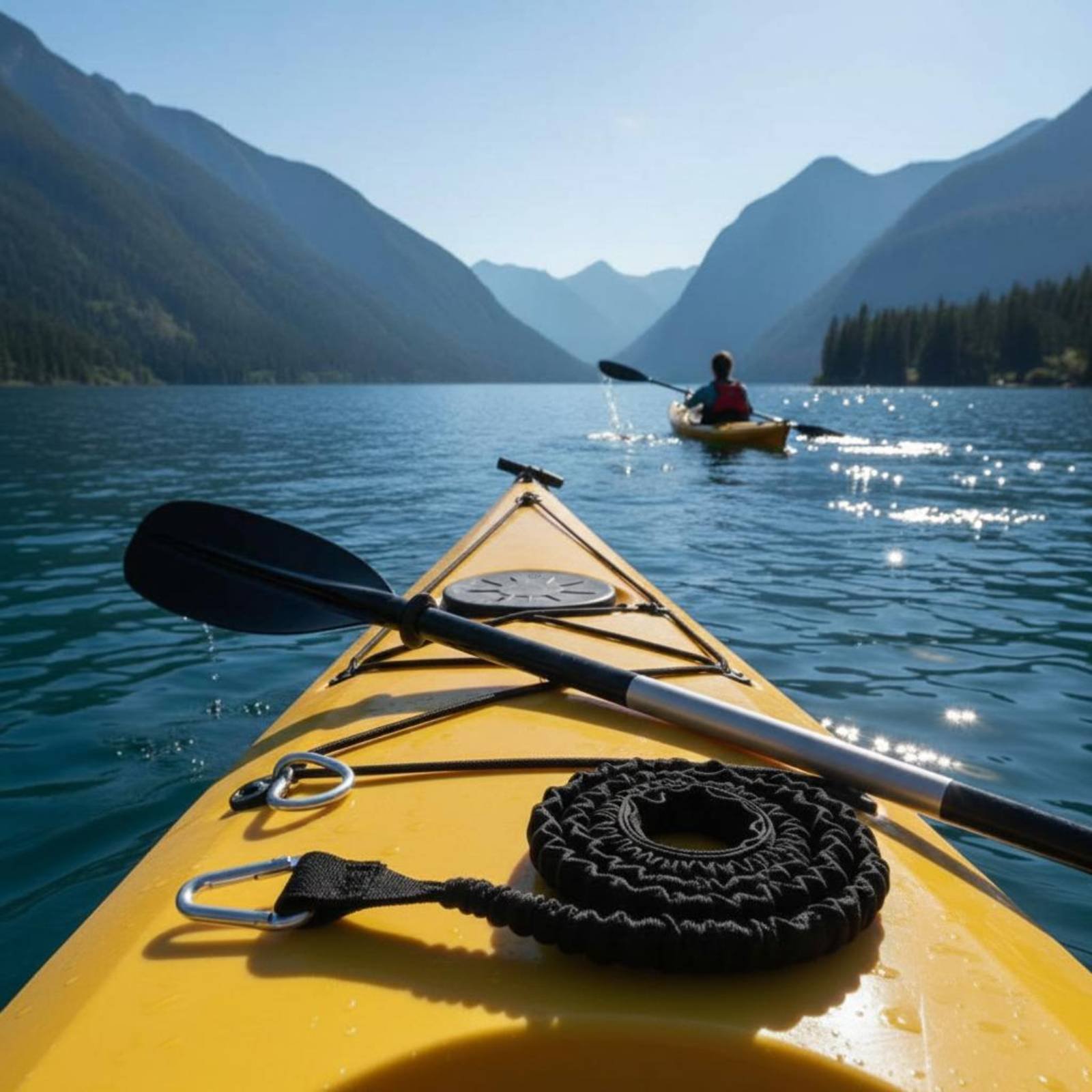 カヤックパドルリーシュ紛失防止小型ボートパドルテザーボートオ - Fishing Kayak Paddle のレビューと価格